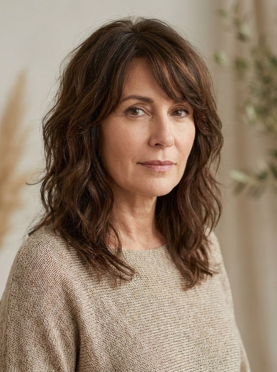 Soft Shag für mittellanges Haar - Frisuren die jünger machen